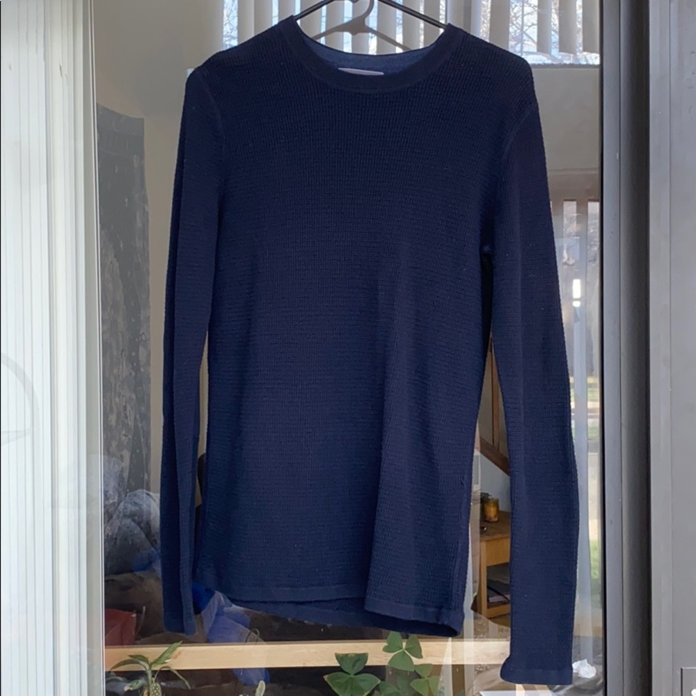 Vince Men’s Waffle Print Sweater